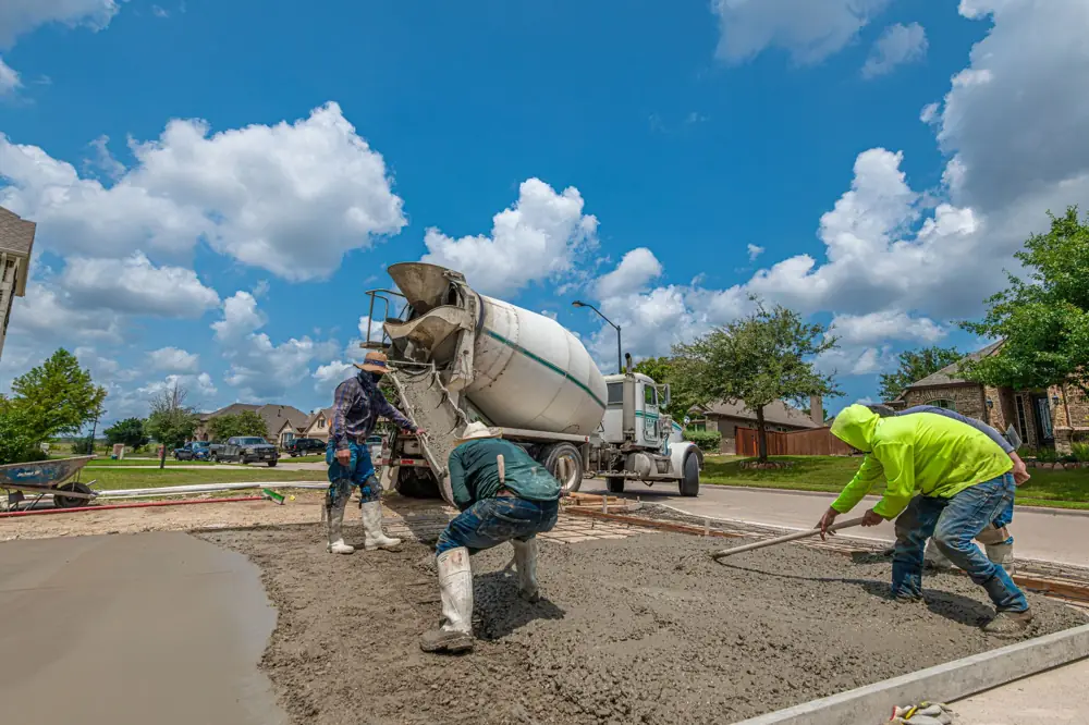 concrete driveway cost houston